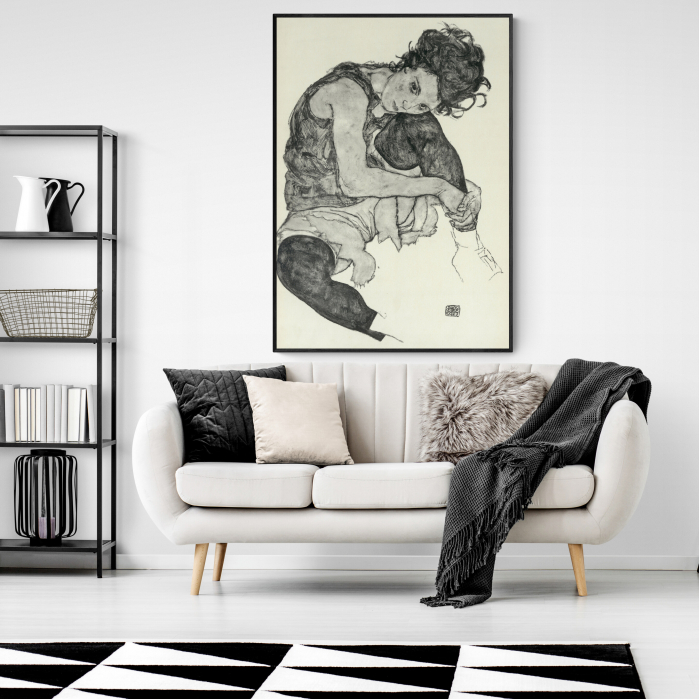 Tablou modern „Zeichnungen I.”, Egon Schiele, print Fine Art. [1]
