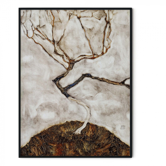 Tablou abstract "Small Tree in Late Autumn" de Egon Schiele [3]