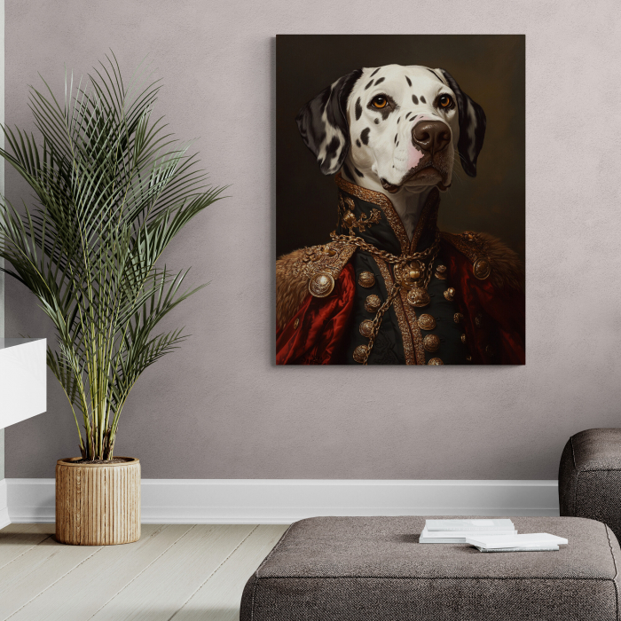 Tablou Personalizat Intaglio, Portret Aristocratic, Câinele Tău în Stil Regal [2]