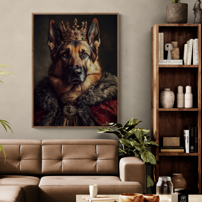 ablou Personalizat Intaglio Portret Nobil cu Câinele tău în stil Regal [2]