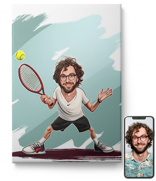 Tablou caricatură tenis [1]