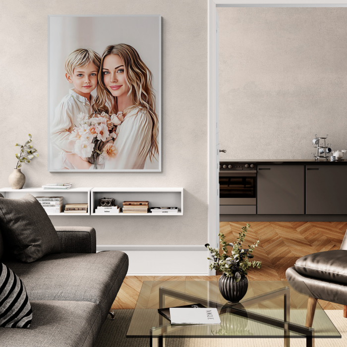 Tablou Personalizat Intaglio – Cadou pentru bunica [3]