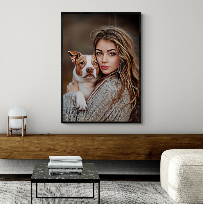 Tablou personalizat Intaglio, cu Fotografia ta, Pictura digitala realista [3]