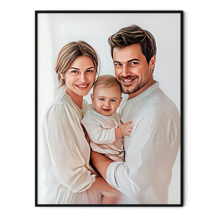 Tablou Personalizat Intaglio – Portret de familie [2]