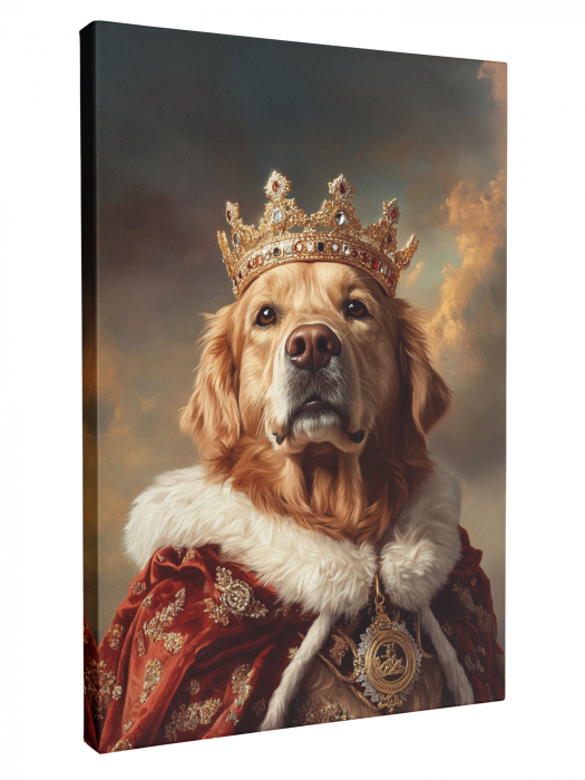 Tablou Personalizat Intaglio, Portretul cainelui în Stil Royal, Cadou Special pentru Soție [1]