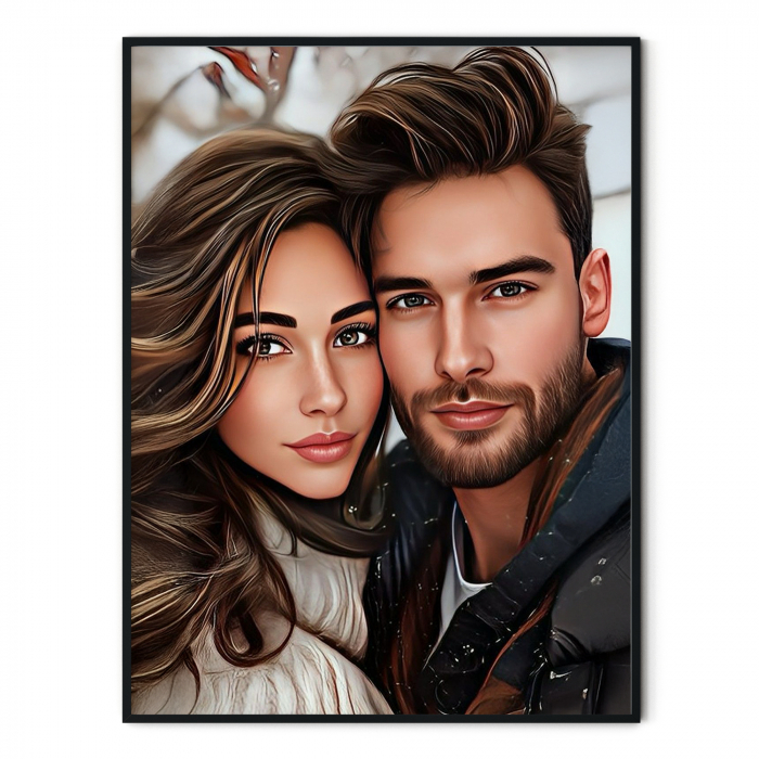 Tablou Personalizat Portret de cuplu realist [2]