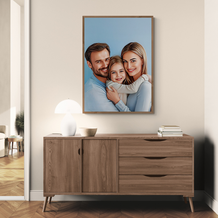 Tablou Personalizat Pictură digitală realistă din poza de familie [3]