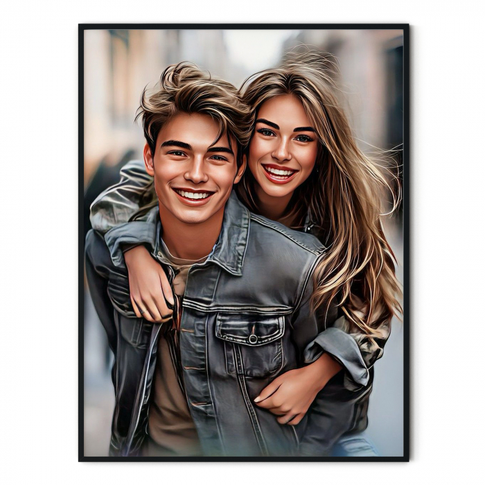 Tablou Personalizat Intaglio – Portret realist după poza ta [2]
