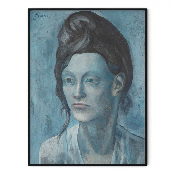 Reproducere modernă a operei lui Picasso pe canvas albastru. [3]