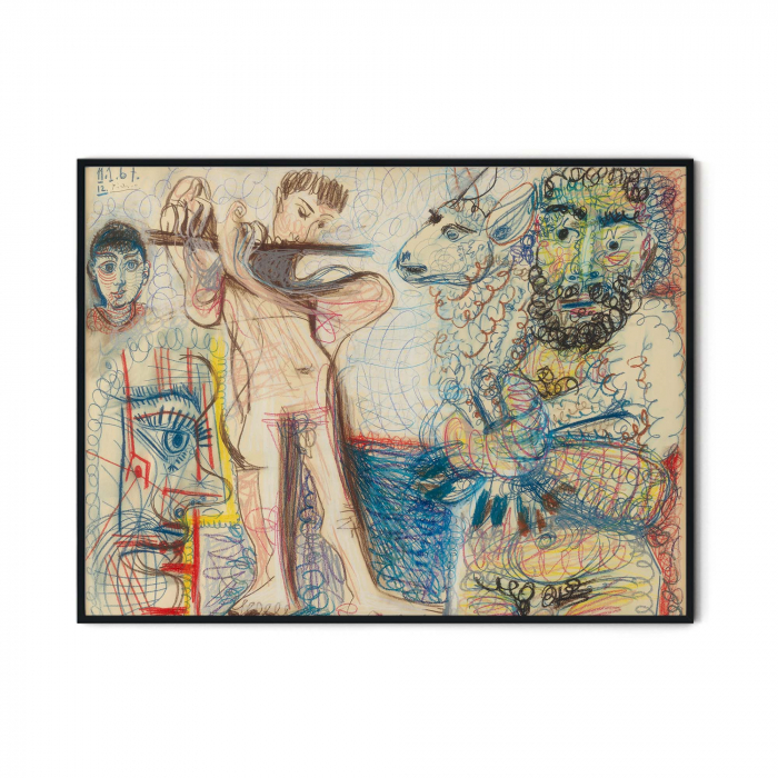 Reproducere Picasso, Man Holding a Sheep, print Fine Art [3]