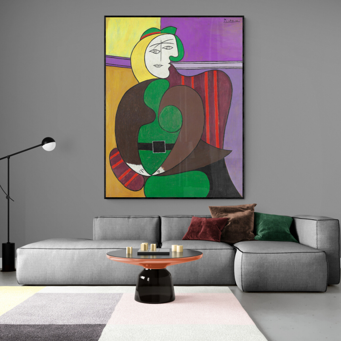 Reproducere The Red Armchair de Picasso pe hartie Fine Art [1]