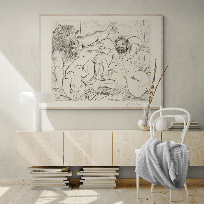 Reproducere tablou Picasso „Bacchic Scene with Minotaur”, print modern [1]