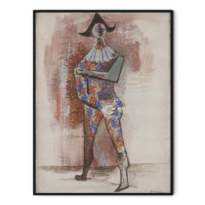 Print modern "Harlequin de Picasso" pe hârtie foto Fine Art. [3]