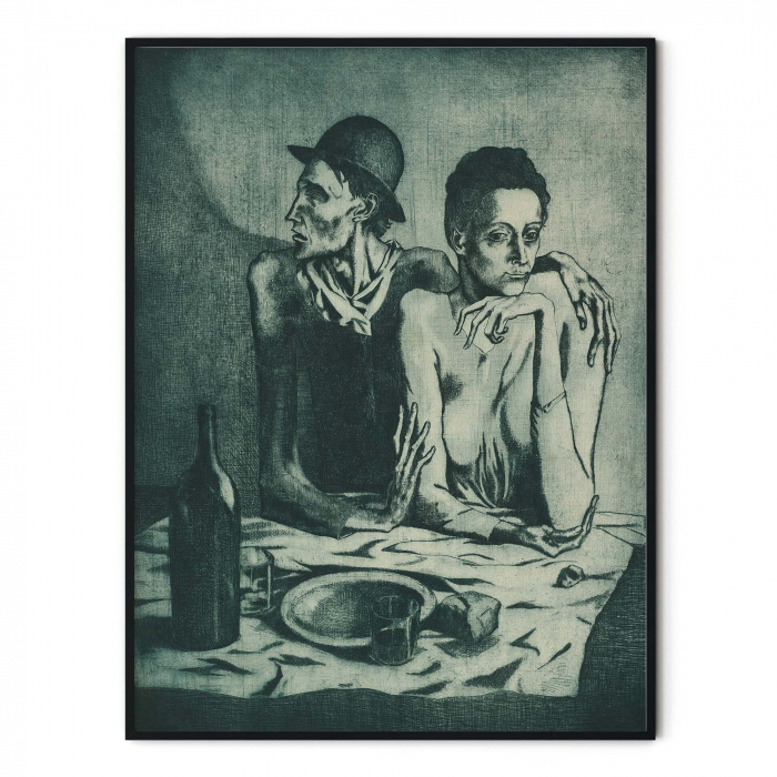 Reproducere "The Frugal Meal" de Picasso pe hartie foto Fine Art [3]