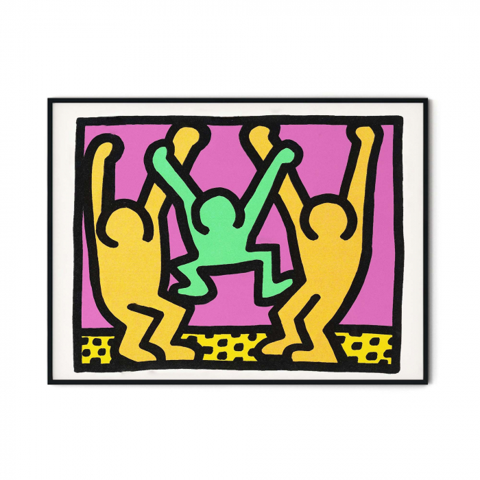 Tablou canvas modern inspirat de Keith Haring și Andy Warhol [1]