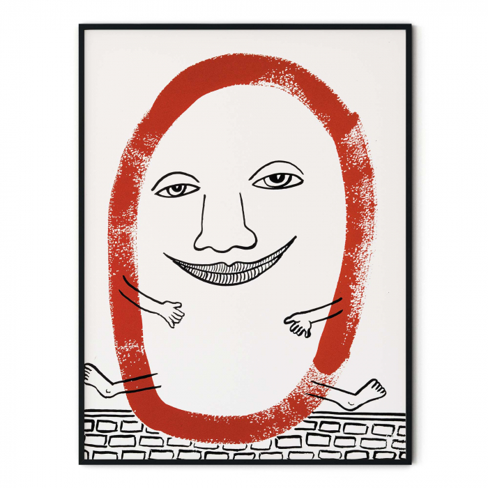 Poster cu opere de Keith Haring și Andy Warhol, The Story of Red and Blue 5. [1]
