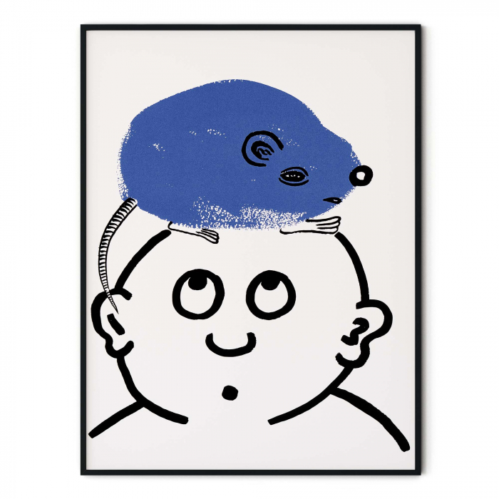 Keith Haring și Andy Warhol - The Story of Red and Blue 12 art print unframed [1]