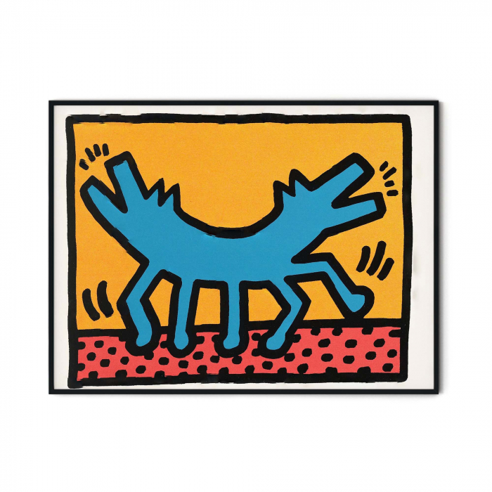 Poster pop art color în stil Keith Haring și Andy Warhol [1]