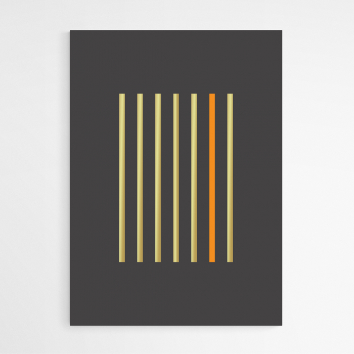 Tablouri Abstracte, print pe hartie foto Fine Art, Intaglio, set 3 postere, Linii color pe fundal negru, pentru casa, birou [4]