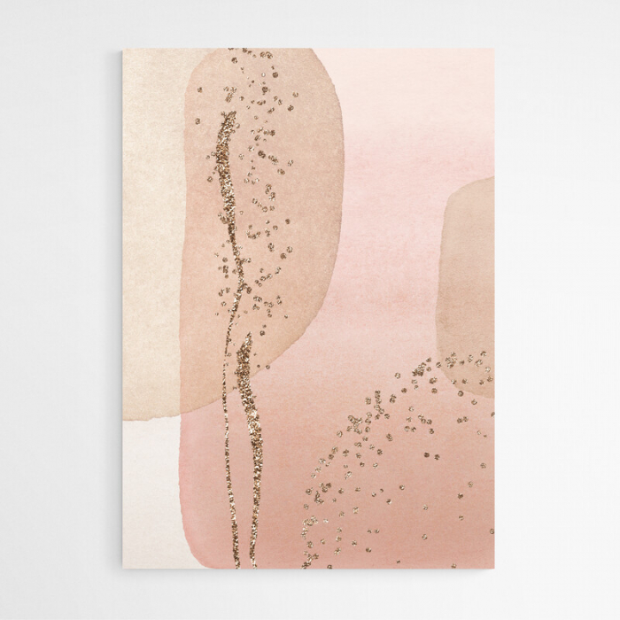 Set 3 tablouri Abstracte, Intaglio, Roz, print pe hartie foto Fine Art, postere moderne pentru living, dormitor [5]