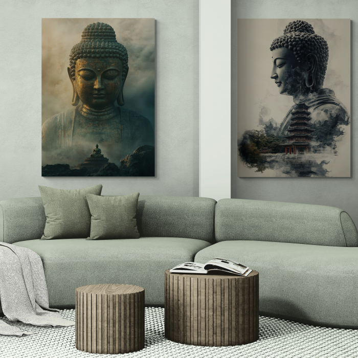 tablouri cu tematică Buddha într-un decor modern [1]