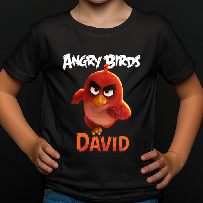 Tricou personalizat pentru copii cu Spiderman, Mario, Angry Birds, Cars și alte personaje [5]