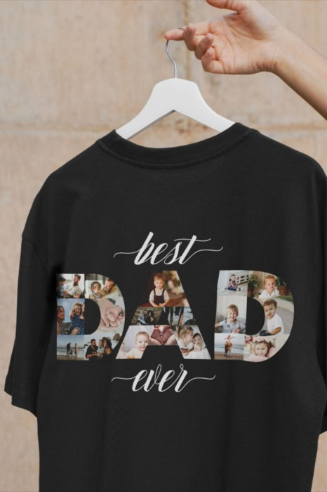 Tricou personalizat cu poze și text pentru tată [3]