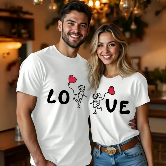 Tricou personalizat pentru cupluri – model romantic cu mesaje și design creativ [1]