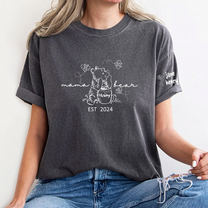 Imagine cu un tricou personalizat cu mesaj pentru mamă [3]