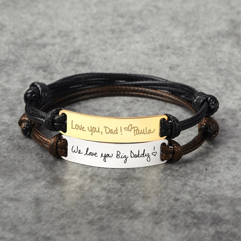 Brățări personalizate - Brățară personalizată cu mesaj scris de mână