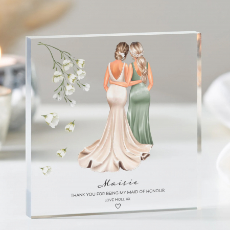 Cristale Personalizate Bridesmaid – Cadou Elegant Nuntă | Intaglio.ro [1]