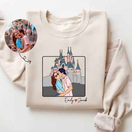 Hanorac personalizat cu ilustrație de familie [1]