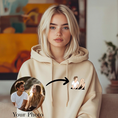 Hanorace personalizate cu poze reale cuplu [2]