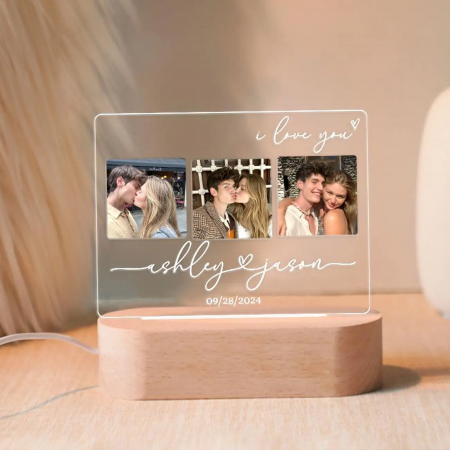 Lampa LED personalizată cu fotografii – cadou aniversare sau nuntă [1]