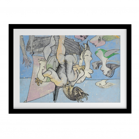 Pablo Picasso - Poster Baigneuses, sirènes, femme nue et minotaure  Pablo Picasso