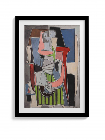 Pablo Picasso - "Reproducere tablou Picasso Femme assise dans un fauteuil pe canvas"