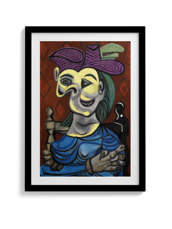 Pablo Picasso - Poster Femme assise, robe bleue, Pablo Picasso