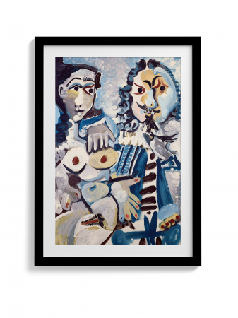 Pablo Picasso - Poster Mousquetaire et nu assis Pablo Picasso