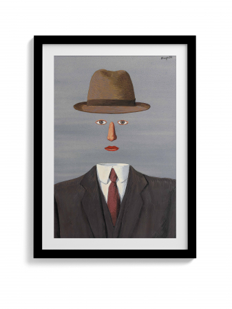 Rene Magritte - Reinterpretare modernă a lucrării lui Magritte pe canvas.