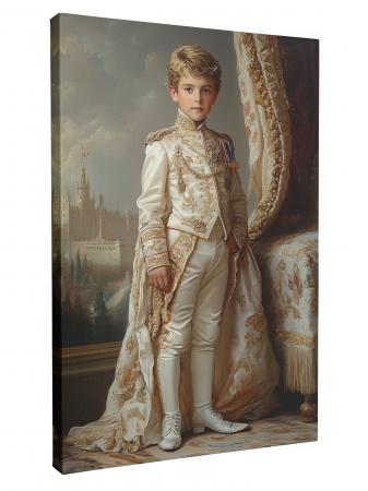 Tablouri personalizate Royal - Portret Regal Personalizat – Cuplu în Stil Victorian