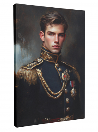 Tablouri personalizate Royal - Tablou Personalizat Ofițer Regal – Eleganță și Autoritate | Intaglio.ro