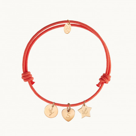 Brățări personalizate - Brățară cu charm-uri inimă și inițiale