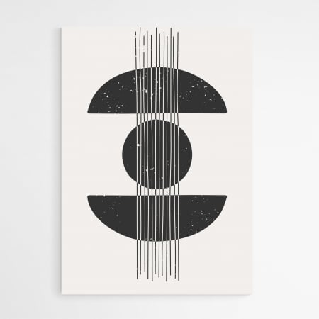 Set 3 tablouri Abstracte, print pe hartie foto Fine Art, Intaglio, postere moderne minimaliste, Alb Negru, pentru libing, birou, hol [3]