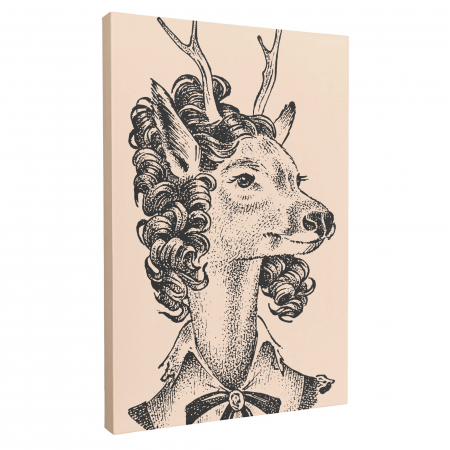 Set 3 tablouri, Intaglio, Animale II, print pe hartie foto Fine Art, Alb Negru, postere portret animale salbatice, pentru camera living [6]