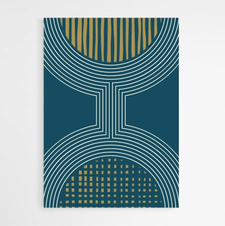 Set 3 tablouri, Intaglio, Stil Abstracte, print pe hartie foto Fine Art, Albastru Crem, postere moderne, pentru casa, birou [5]