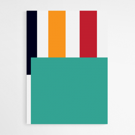 Set 4 tablouri, Intaglio, Stil Abstracte, print pe hartie foto Fine Art, postere moderne, multicolor, pentru camera copii [3]