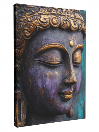 tablouri Buddha în tonuri turcoaz și violet [2]