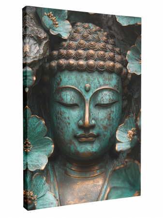 tablouri Buddha în tonuri turcoaz și violet [1]