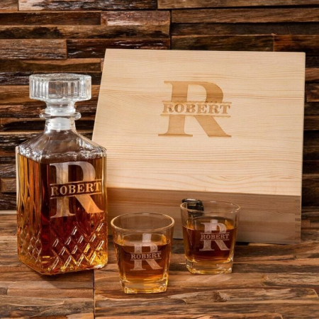 Sticle personalizate - Set Whisky Personalizat