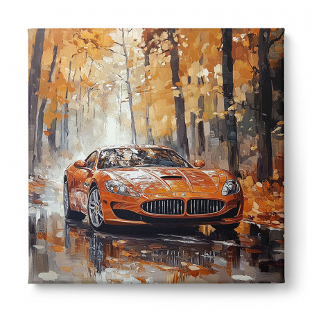 Tablou canvas abstract cu Masini [1]